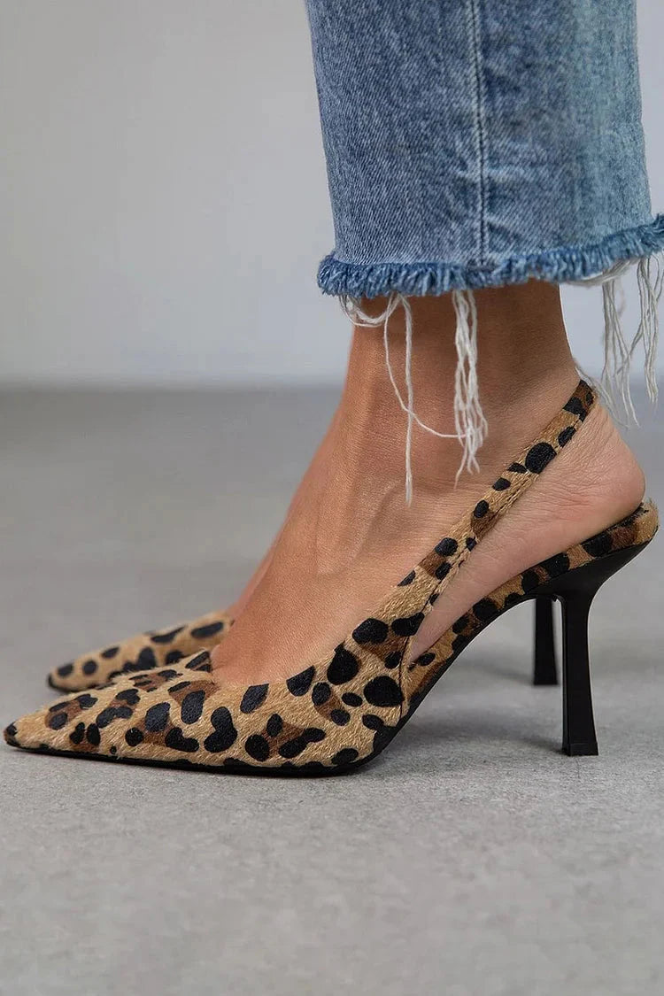 Tacón Avera D’Orsay Leopardo