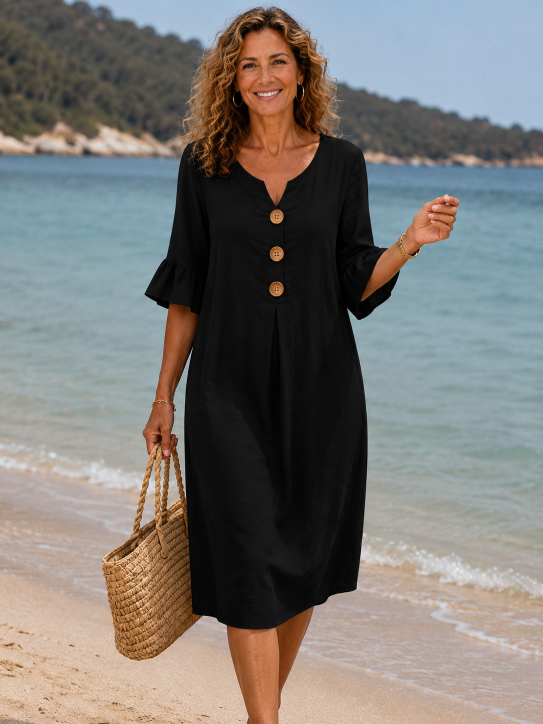 Vestido Vanesa Lino Fluido