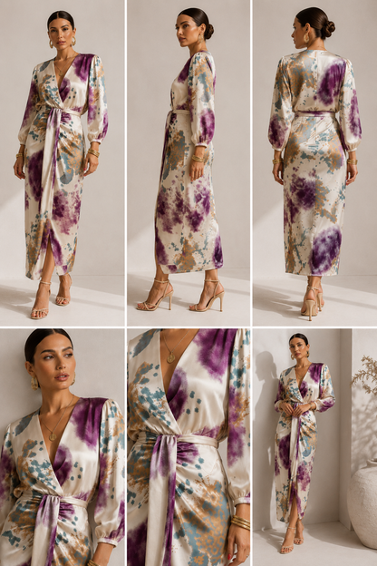 Vestido Selene Corte Cruzado.