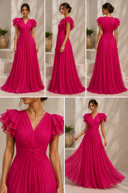 Vestido Rosy Plisado