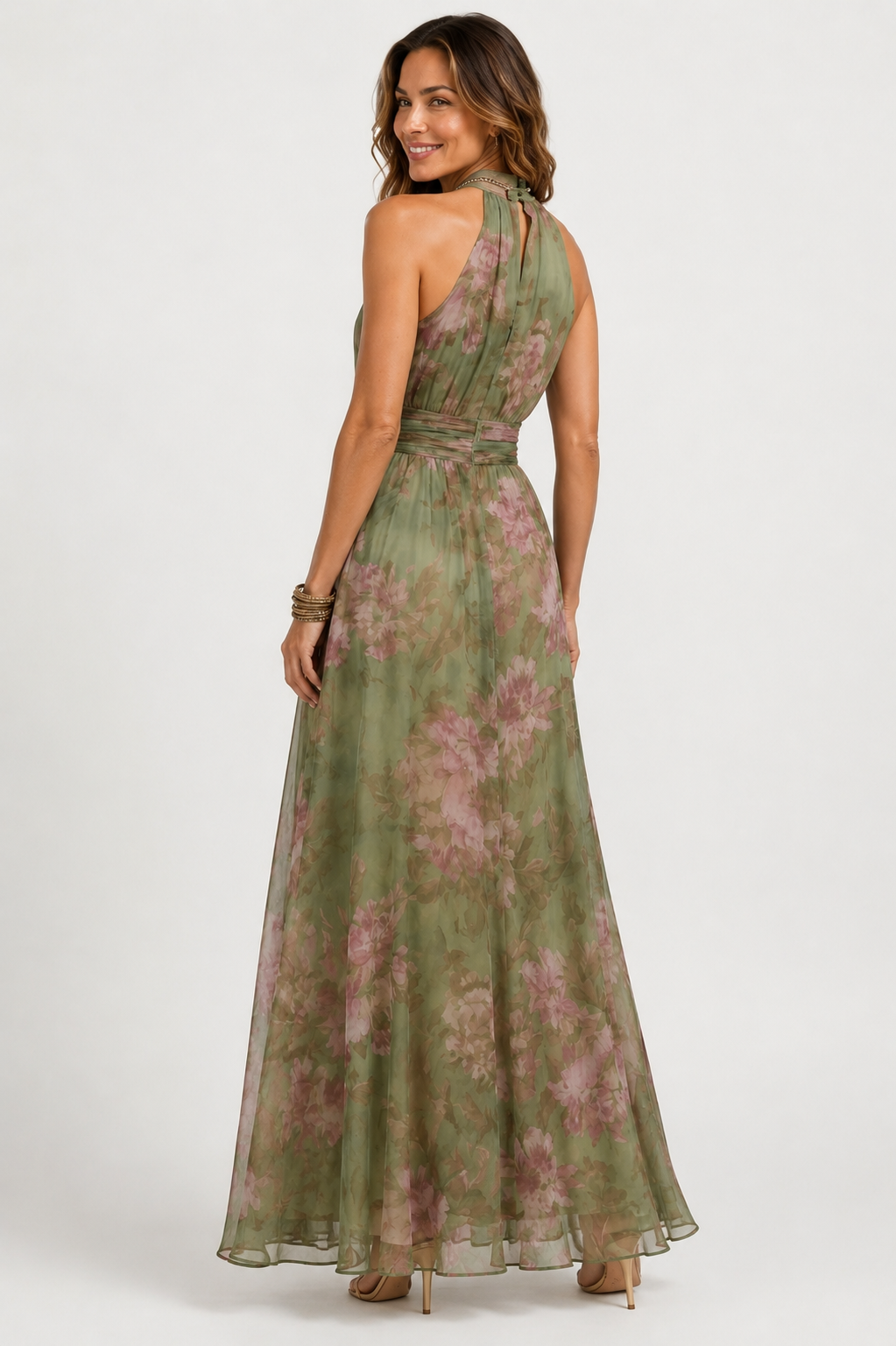 Vestido Theia Halter Fluido